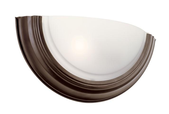 1LT-WALL SCONCE-HALF MOON-FROS